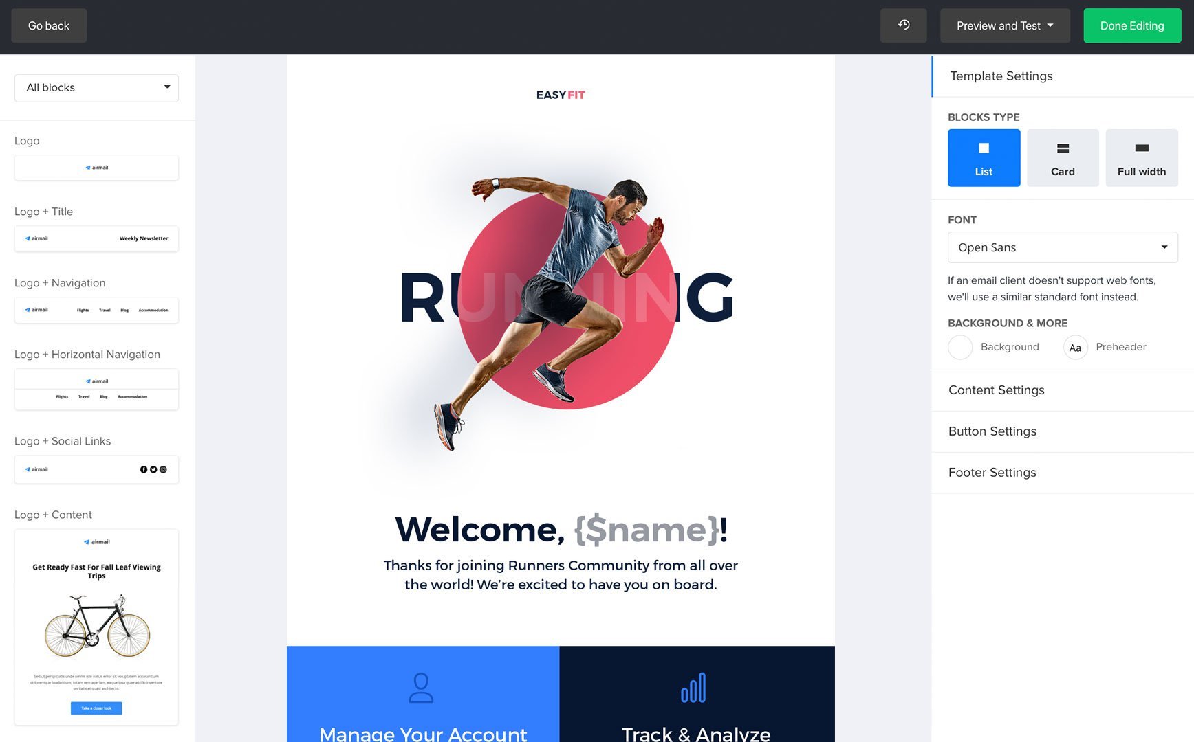 How an email newsletter is made with Mailerlite