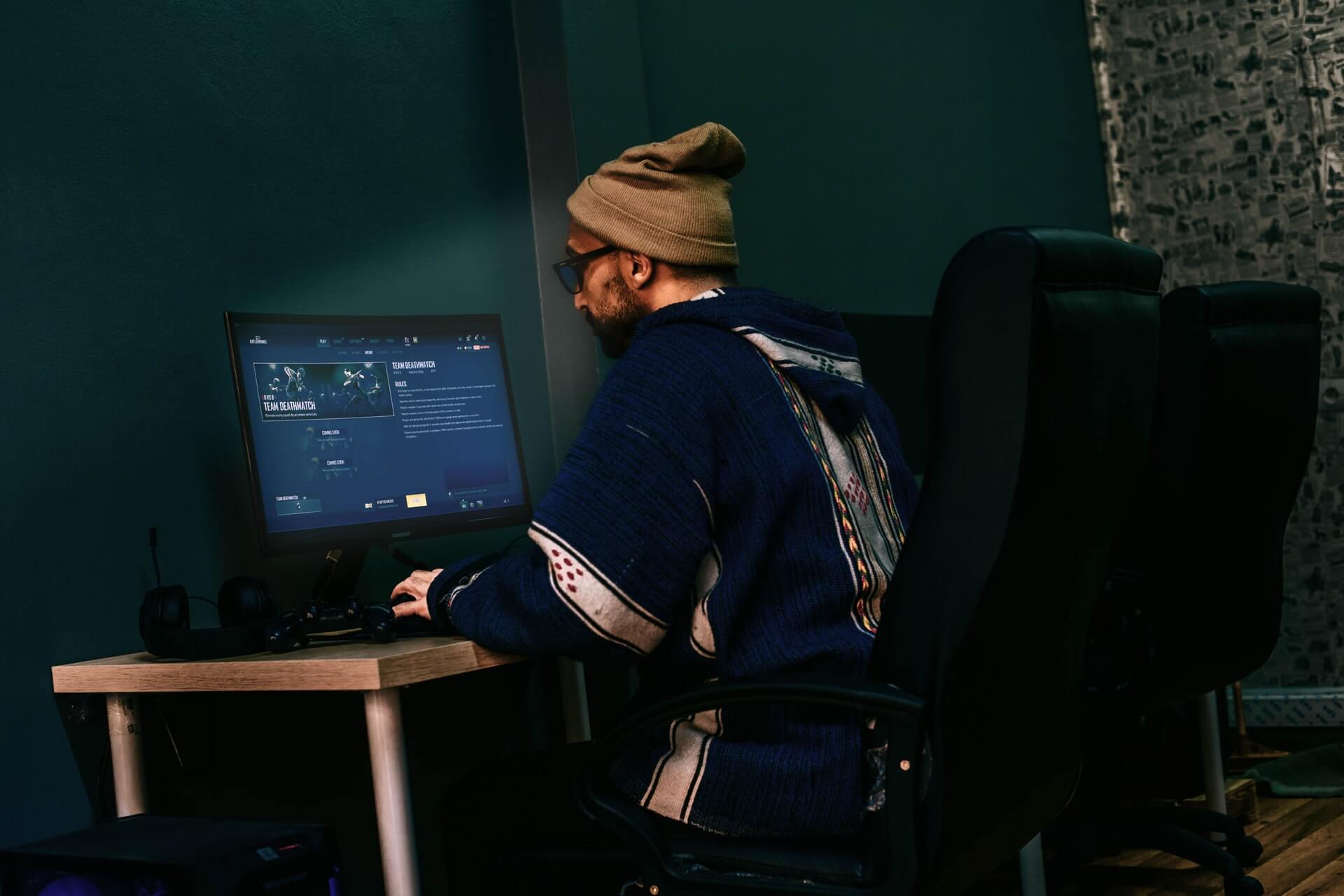 a developer working on a video game