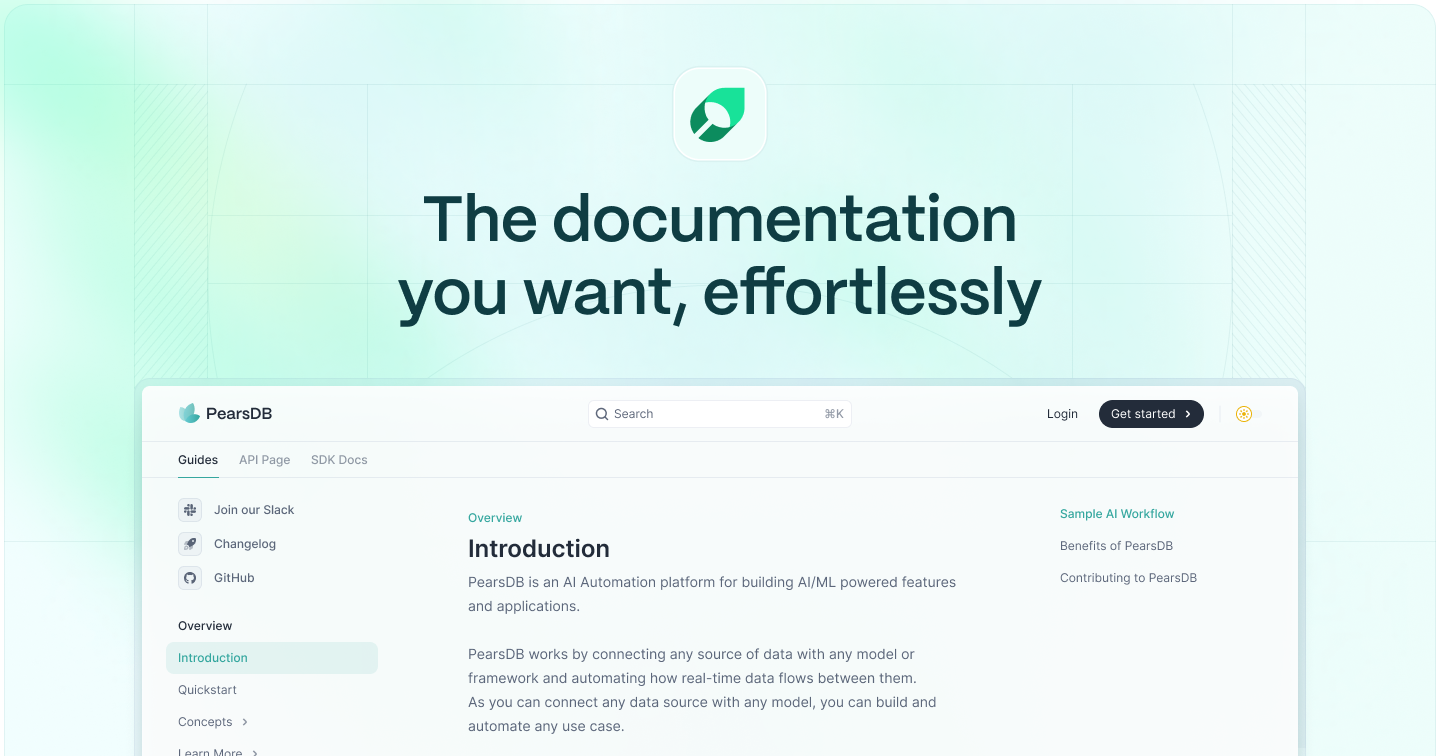 Mintlify Interface