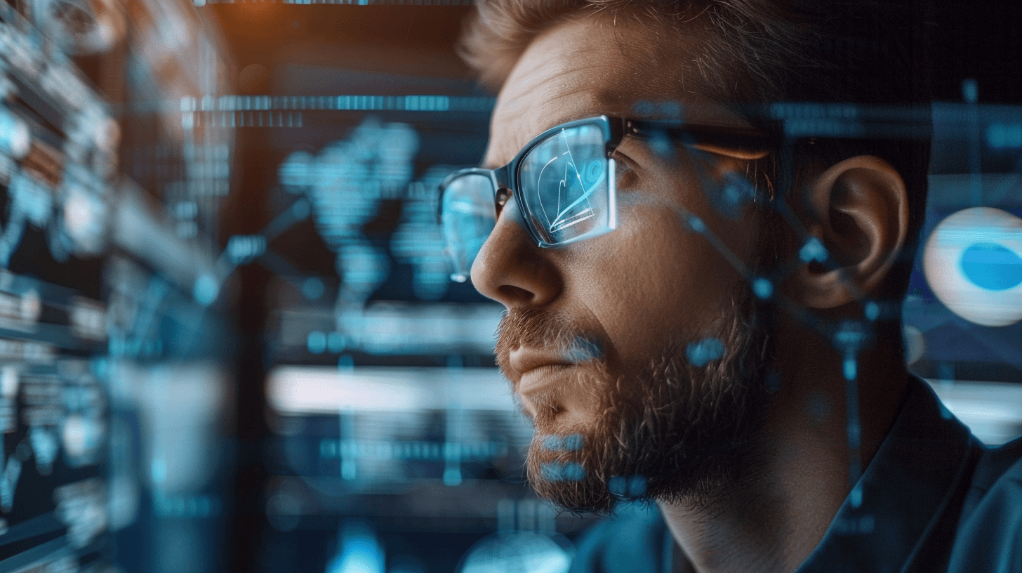 Person evaluating technical skills