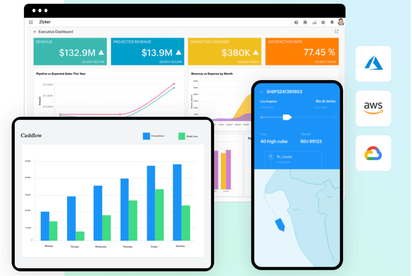 Zoho interface
