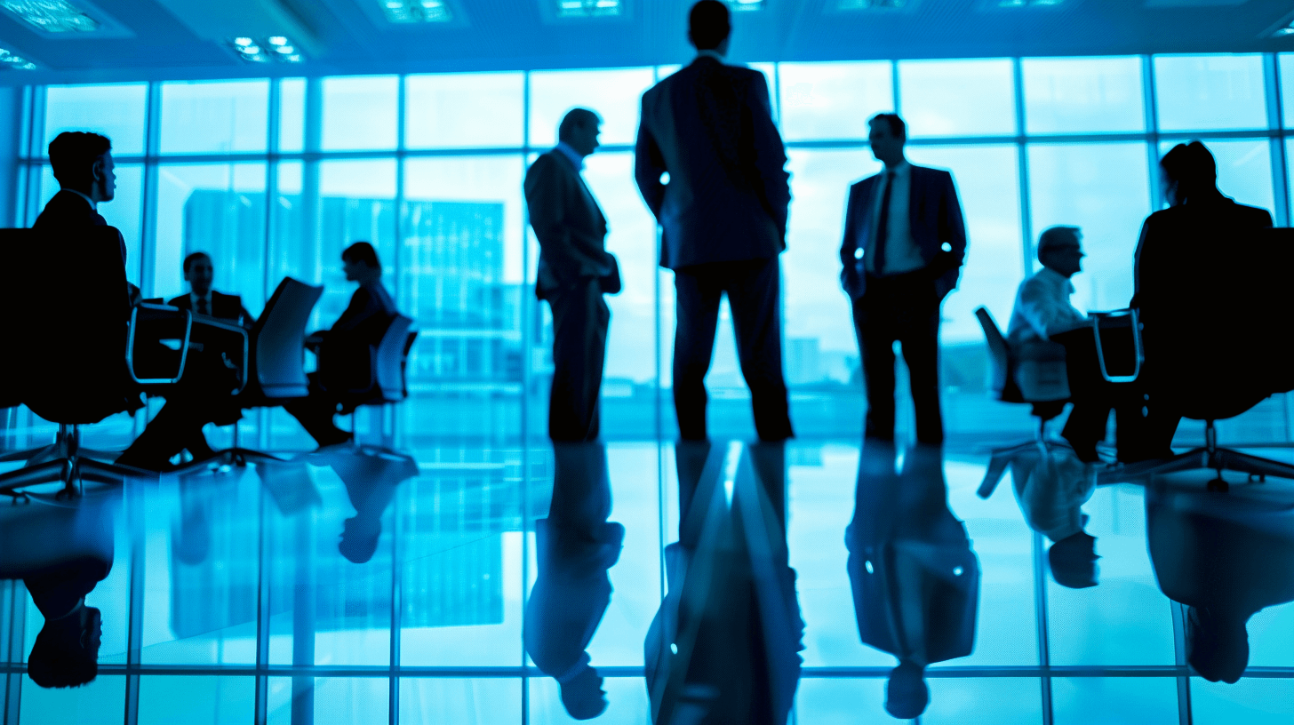 People working in an offie