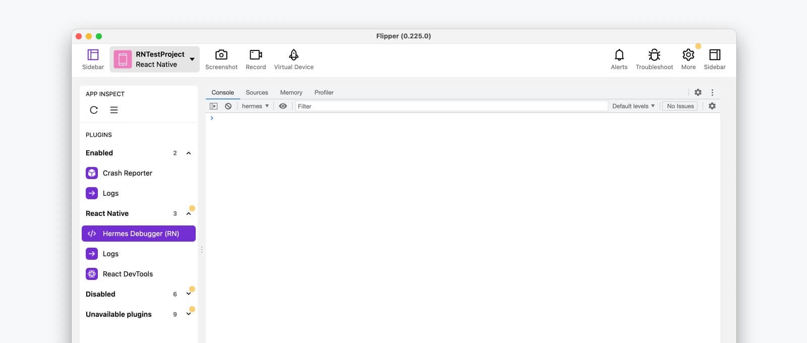 React Native Interface