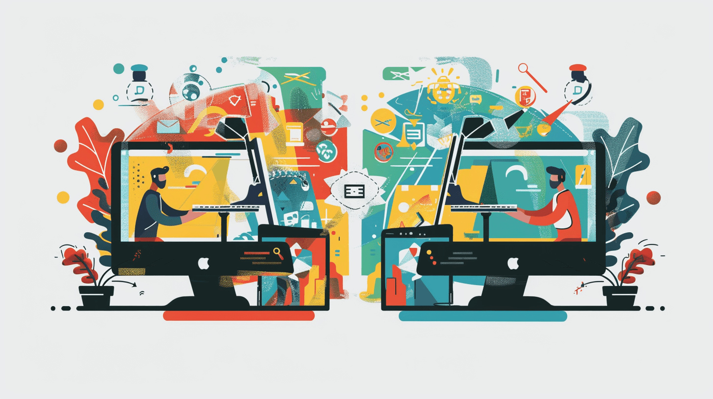 Illustration of Native vs Cross-Platform Apps