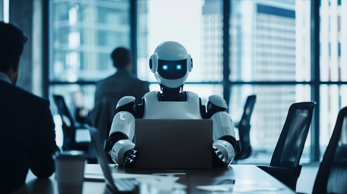 AI working in an office