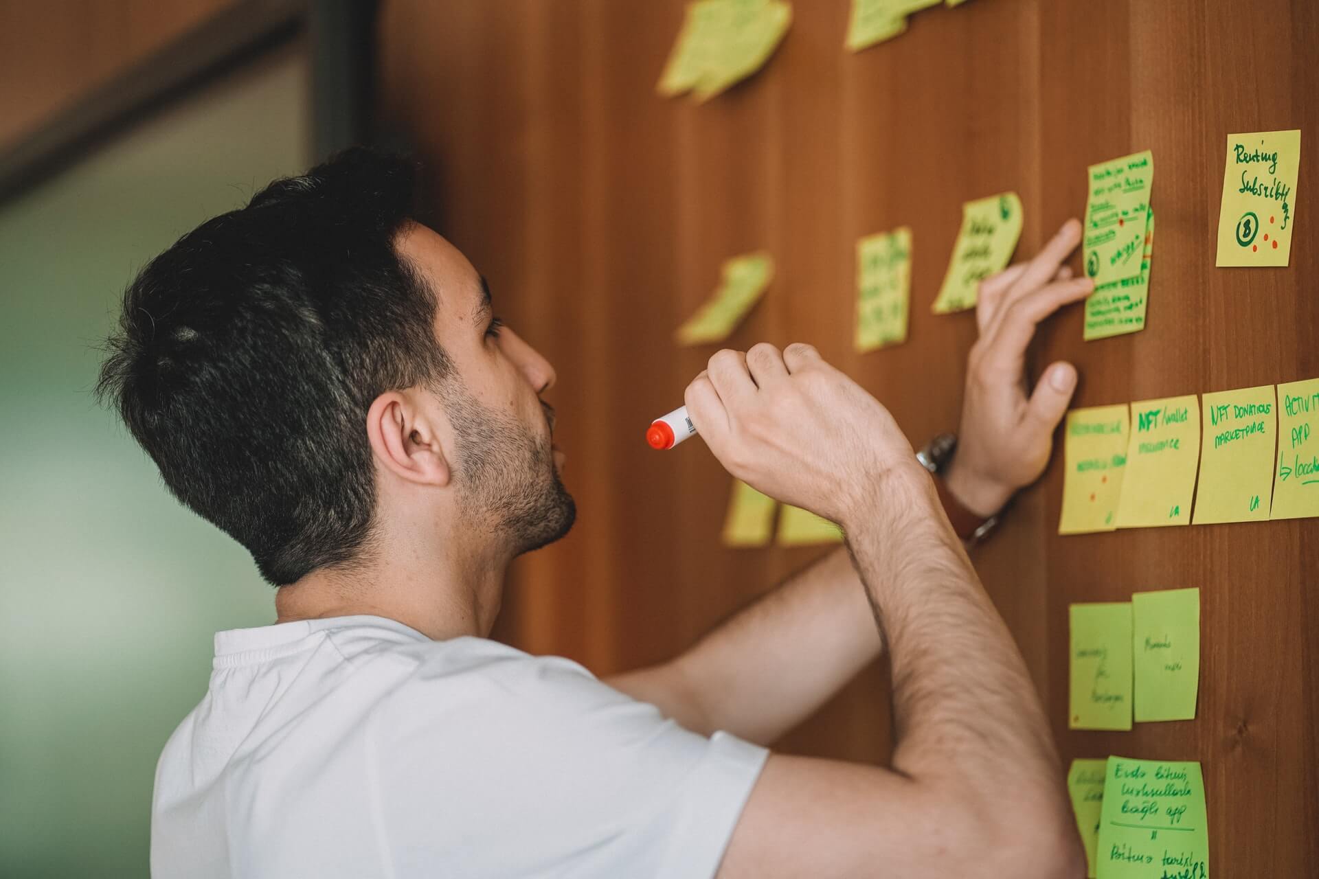 a kanban board often used by programmers