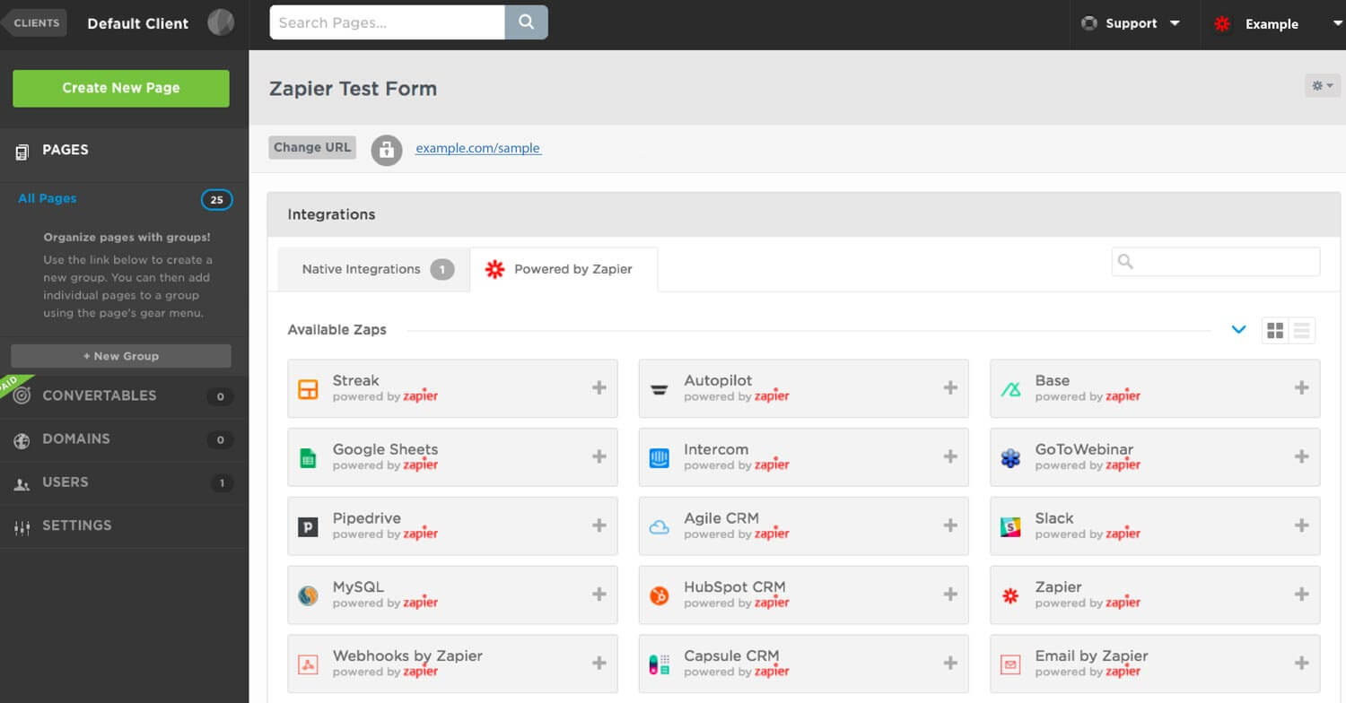 Zapier User Interface