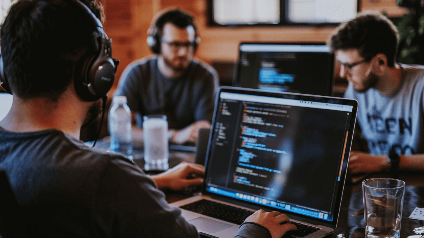 Developer working on a project