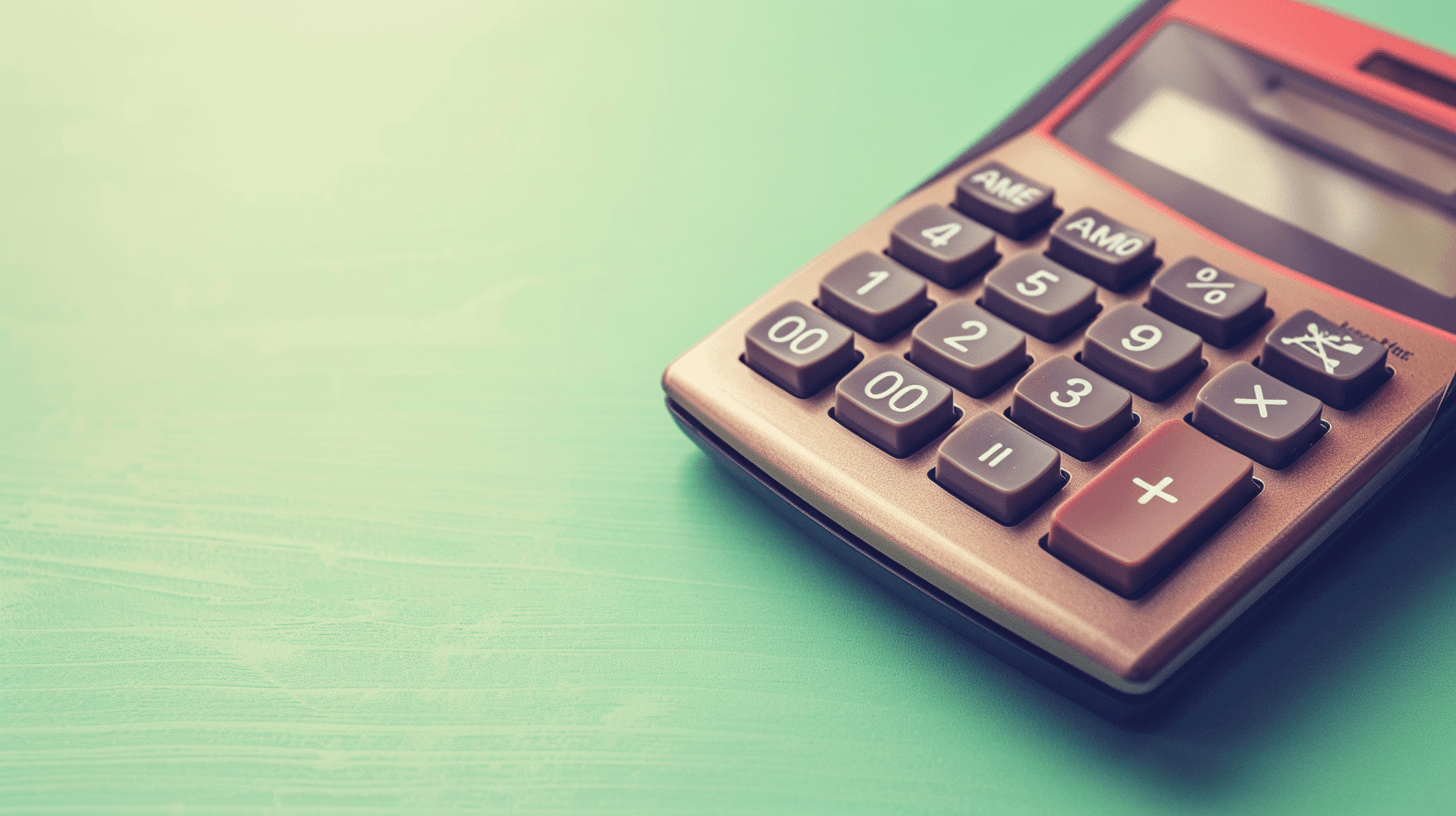 Calculator on a desk