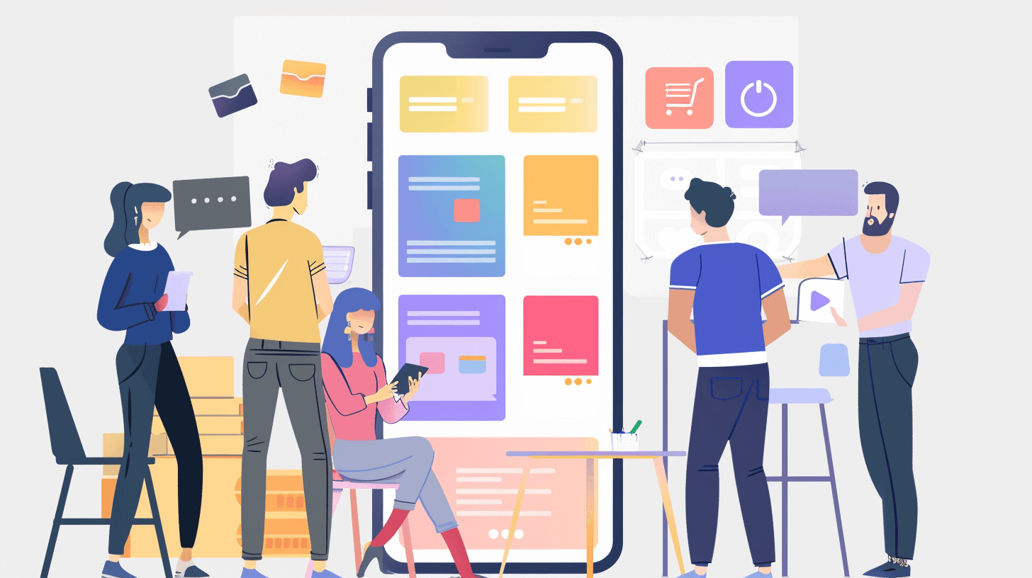 Many people working on a software project