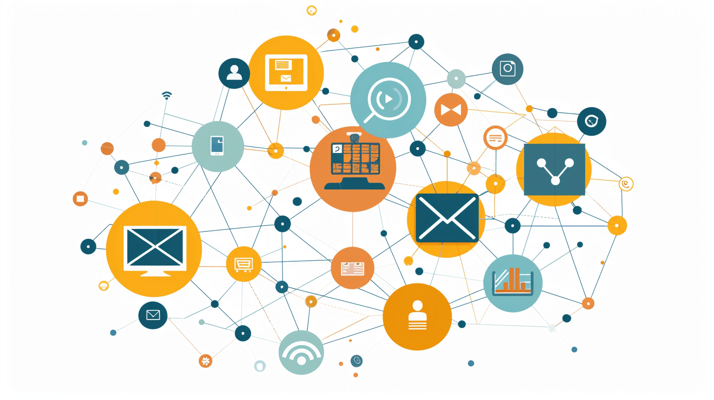 Illustration of ERP connected system