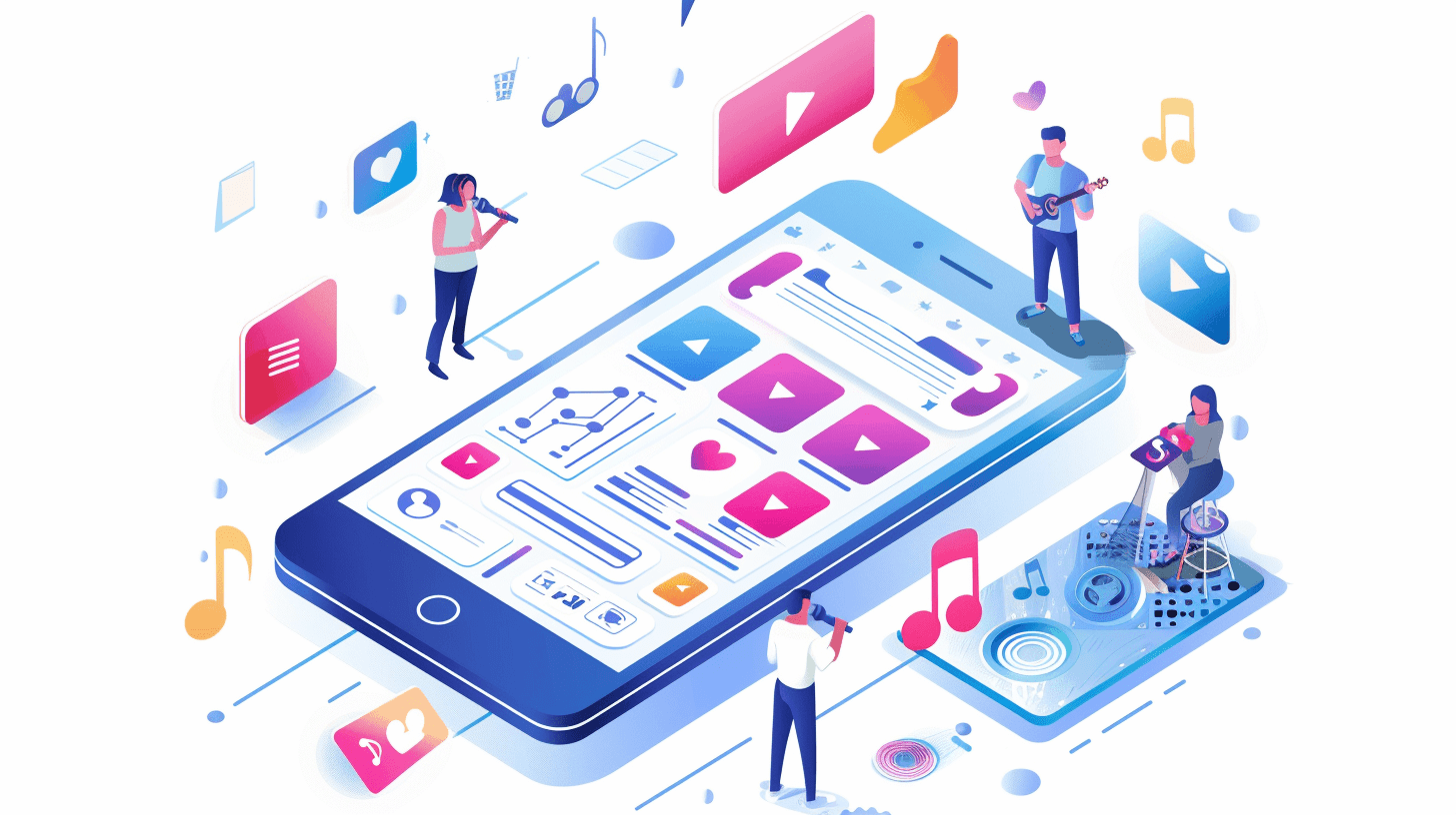People working on an app
