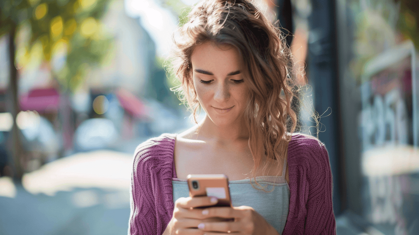 Person using a phone