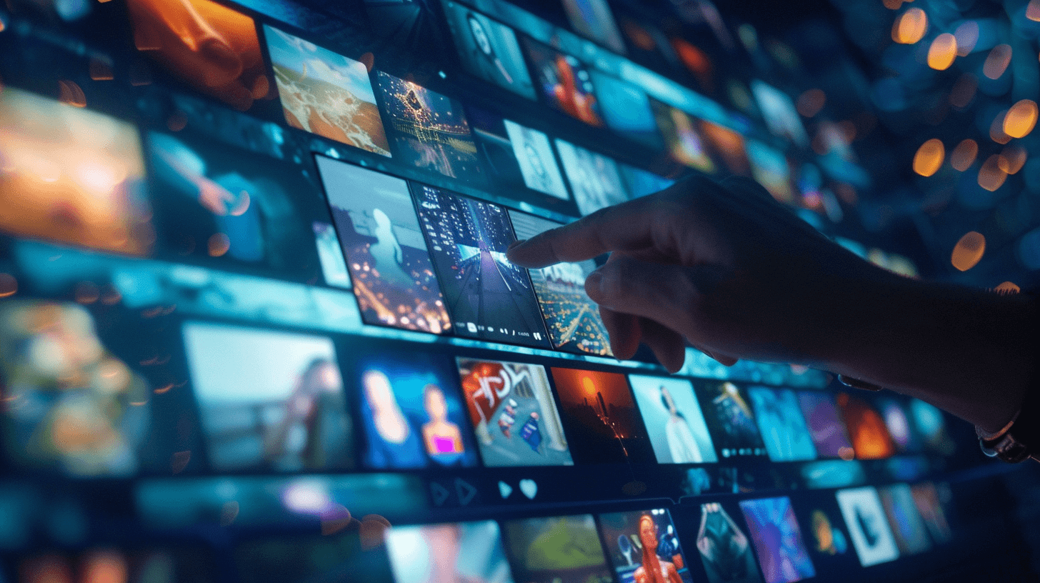 Clicking on a streaming app