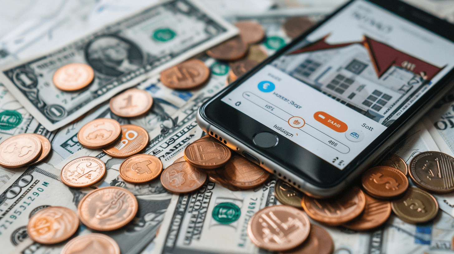 Money near a real estate app