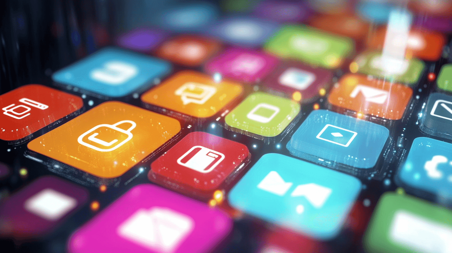 Many app icons