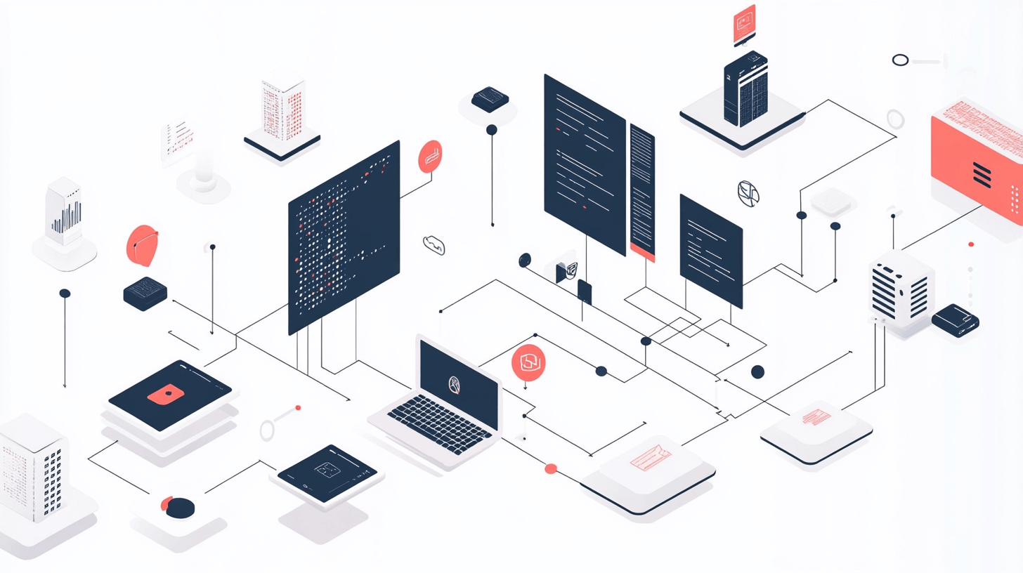 Plans of a website illustration