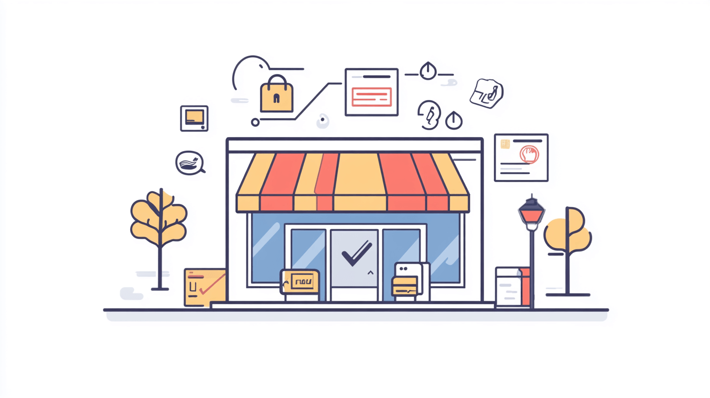 Ecommerce shop front