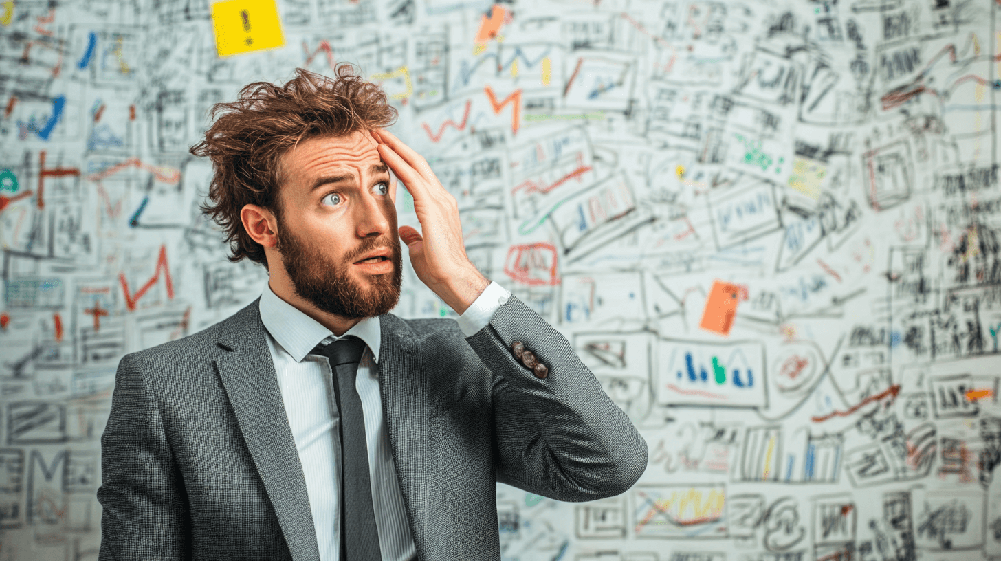Confused business person