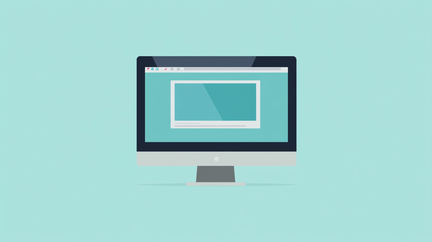 Computer screen illustration