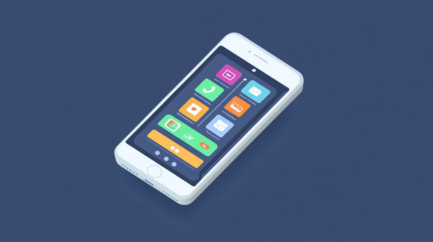 Phone screen illustration