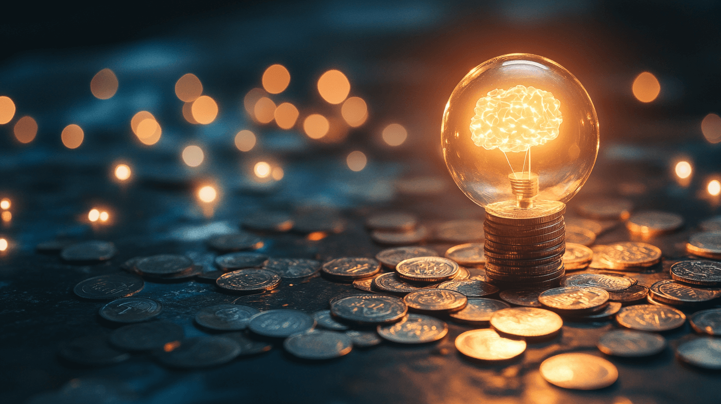 lightbulb near money