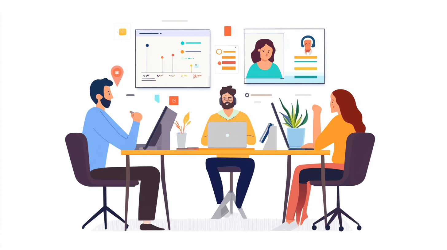 Meeting with a video conference