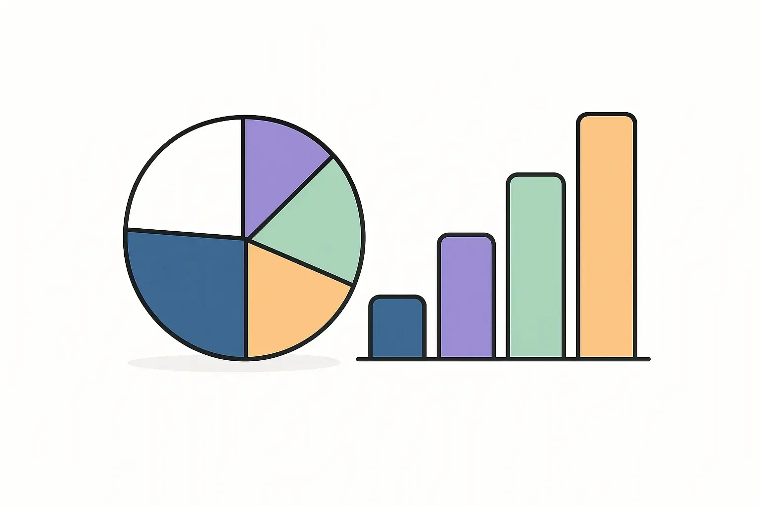 Minimal Notion-style graph showing cost percentages for software testing in four project types with accent colors.
